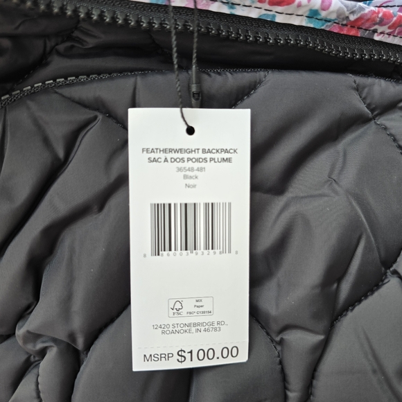 NWT Vera Bradley Featherweight Backpack - Picture 12 of 14